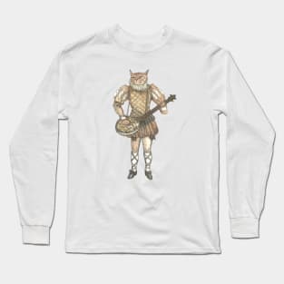 Banjo cat in correct hands Long Sleeve T-Shirt